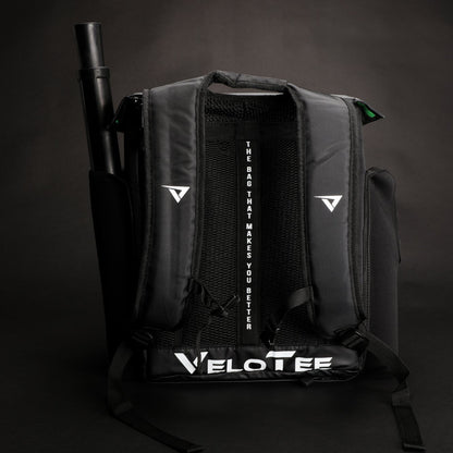 VeloTee 2.0 Baseball & Softball Bat Bag with Batting Tee