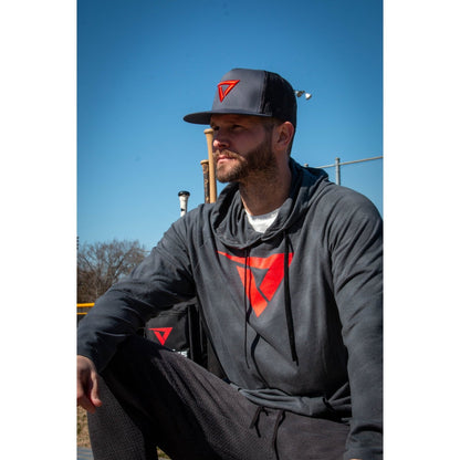 VeloTee Lightweight Hoodie - Athletic Long Sleeve Shirt with Hood